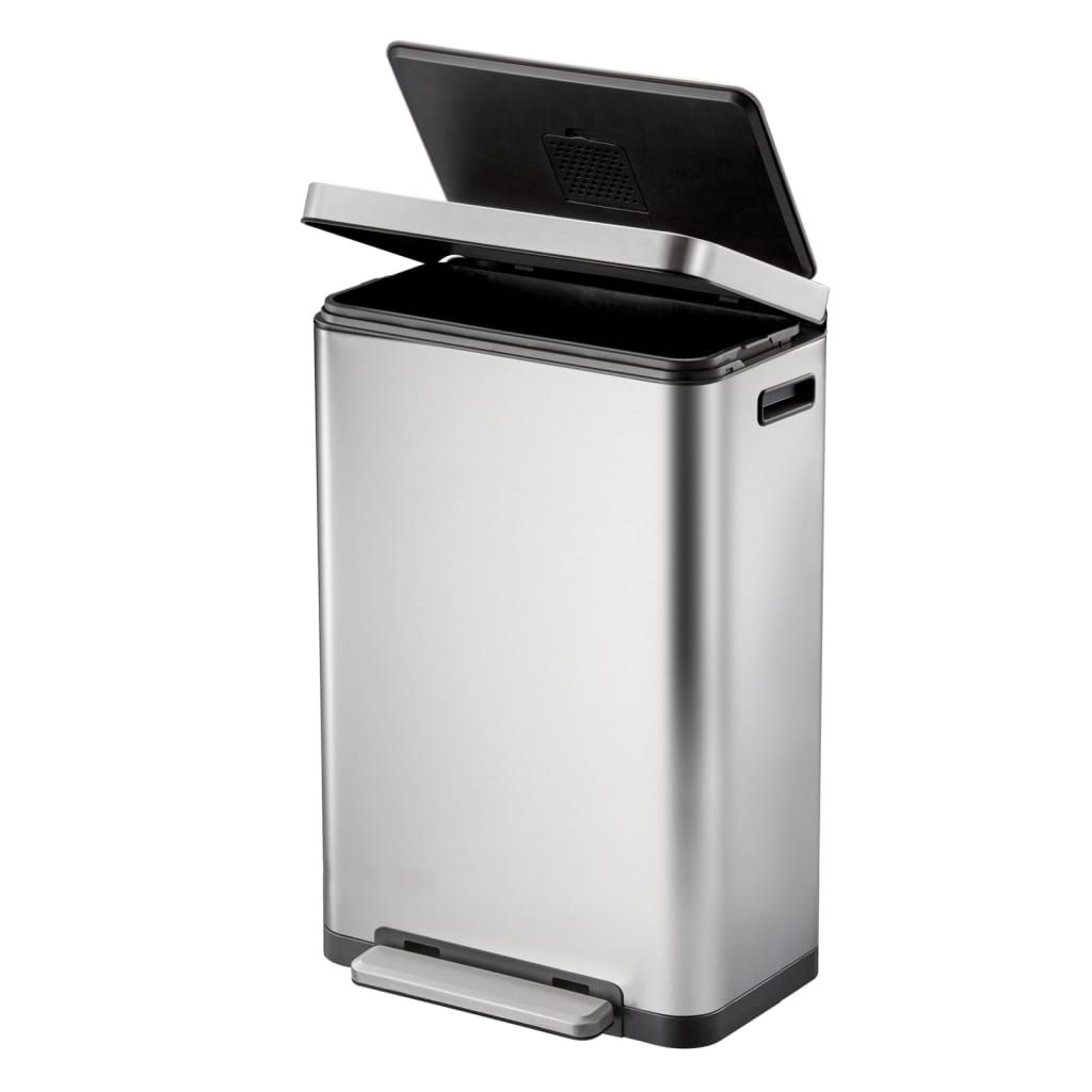 EKO EKO Treteimer X-Cube 30 l Matte silberne Verkleidung