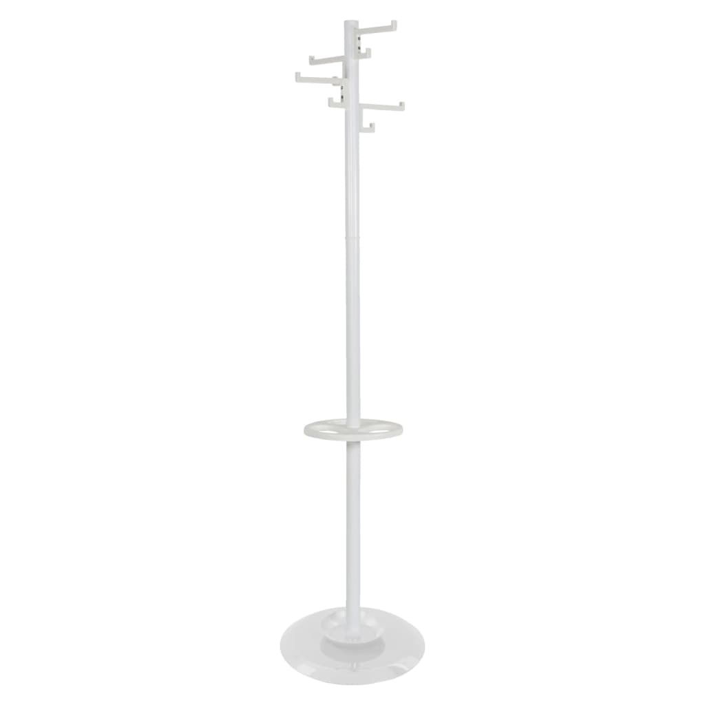 V-Teil-V-Teil-Kleiderregal mit 8 Haken Porzellan 178 cm Weiß