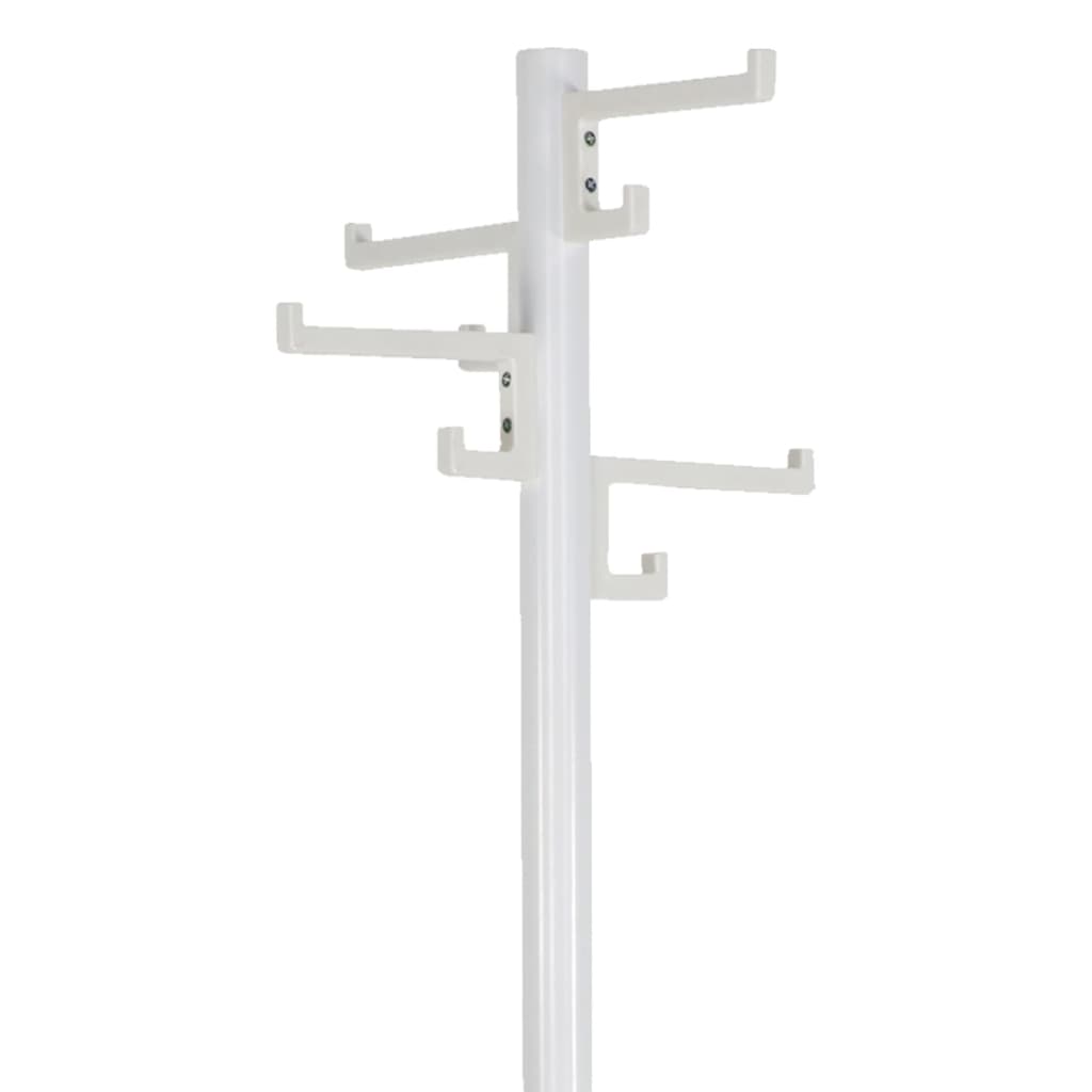 V-Teil-V-Teil-Kleiderregal mit 8 Haken Porzellan 178 cm Weiß