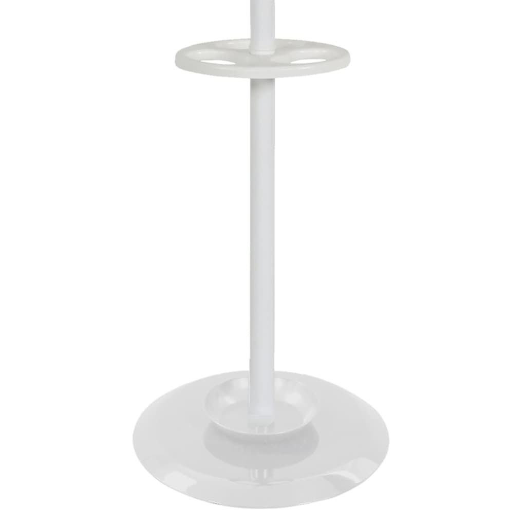 V-Teil-V-Teil-Kleiderregal mit 8 Haken Porzellan 178 cm Weiß