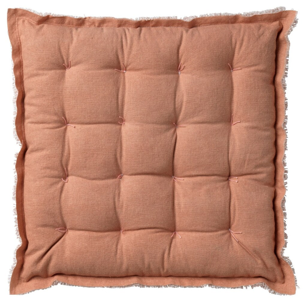 Dutch Decor Burto Stuhlkissen 40x40 cm, gedämpfter Ton