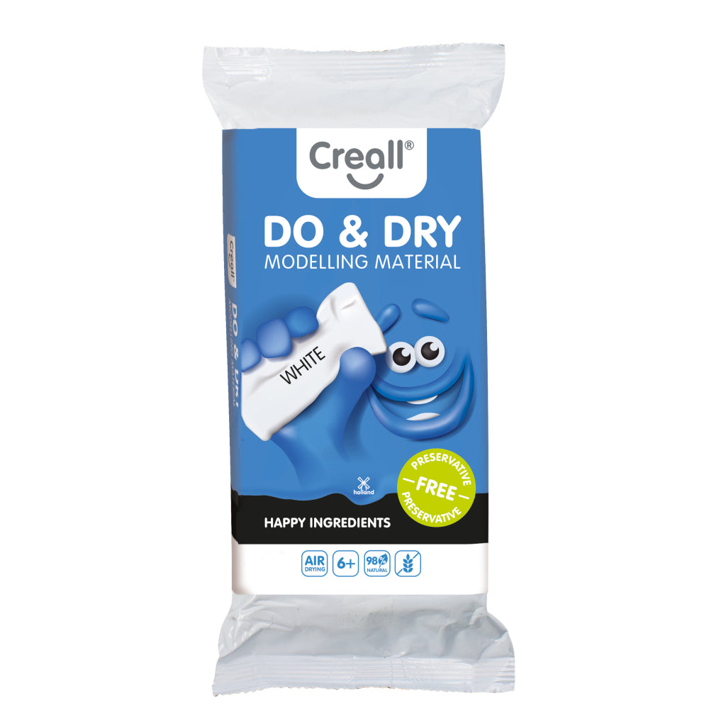 Creall do dry modeleerkleerlee konservierungsmittelfreies Weiß, 500gr.