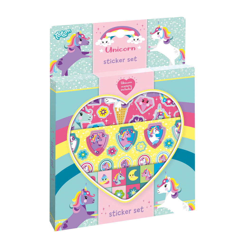 Totum eenhoorn stickerset