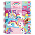 Totum stickerboek stickeren op nummer eenhoorn