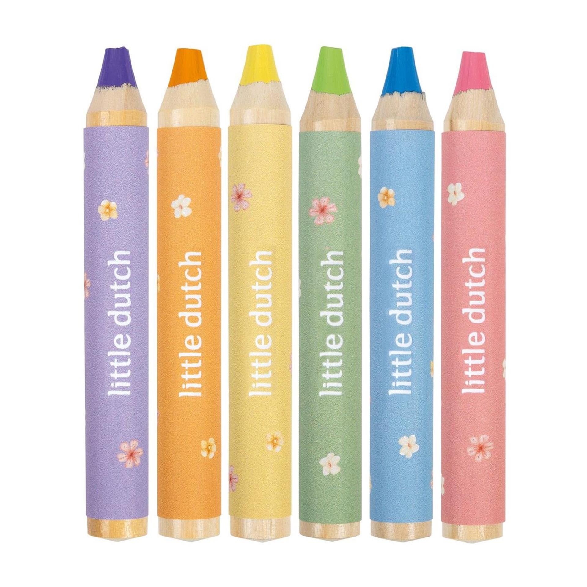 Little dutch rosa potloden 6 stuks