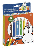 Bambolino Toys Miffy Buntstifte, 6 Stück + Anspitzer