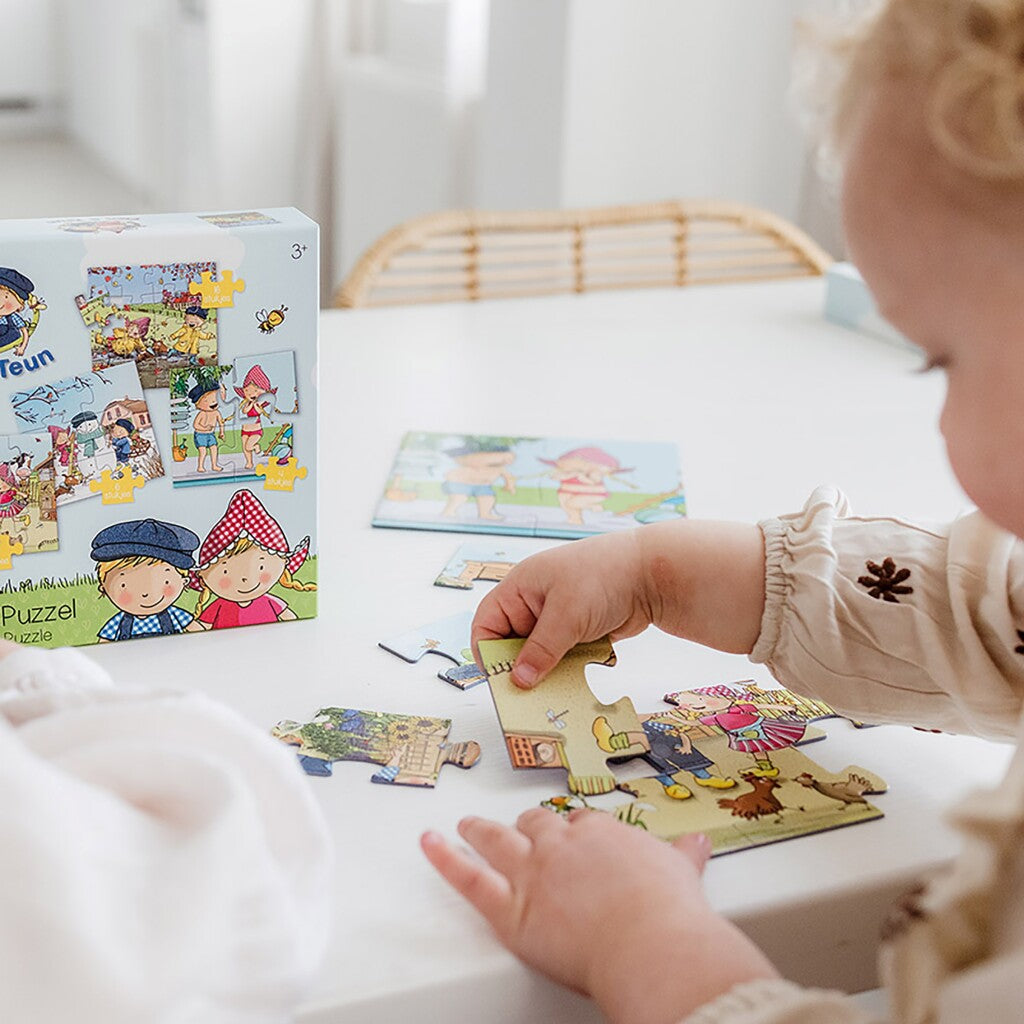 Bambolino Toys Fien und Teun 4in1 Puzzle 4-16 Teile