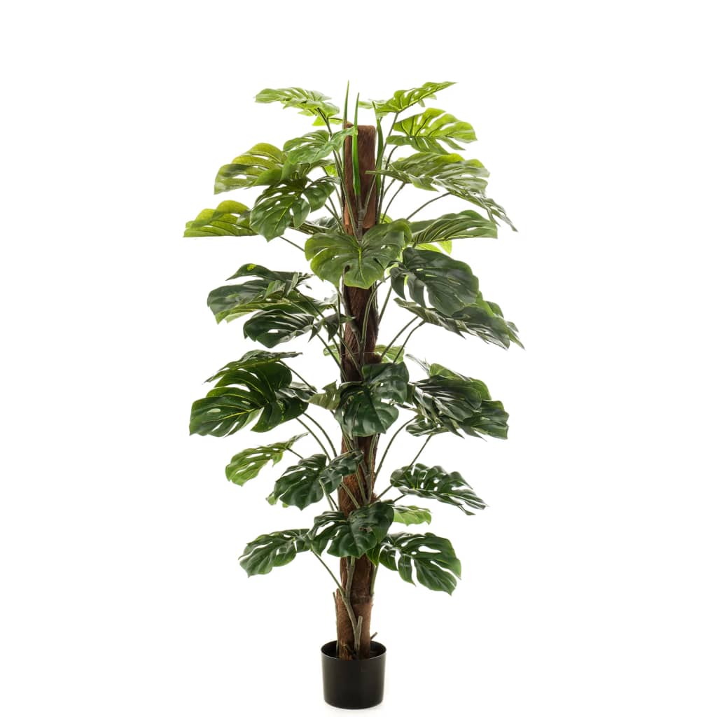 Smaragdgrüne künstliche Monstera auf einem 150 cm langen Stab