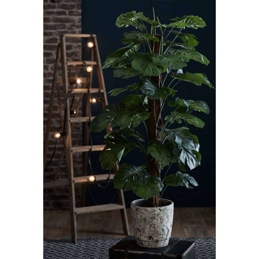 Smaragdgrüne künstliche Monstera auf einem 150 cm langen Stab