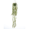 Smaragdgrüne künstliche Hängepflanze im Topf, Wachsblume, 80 cm