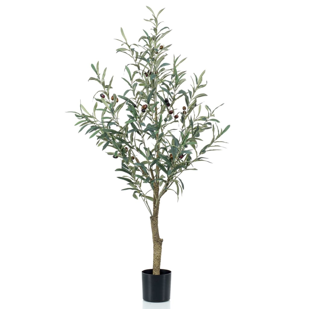 Emerald kunstplant in kunststof pot olijfboom 115 cm