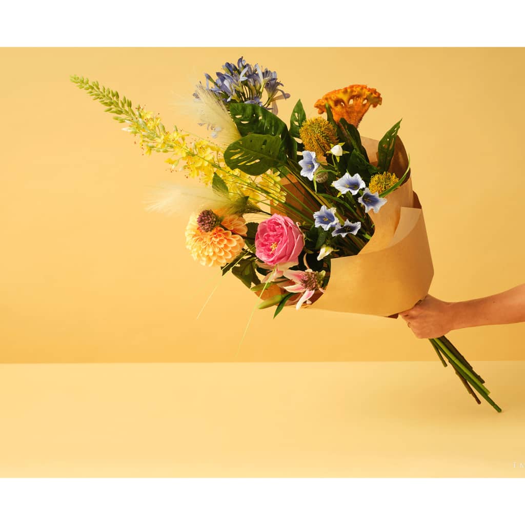 Smaragdgrüner künstlicher Blumenstrauß Ultimate Bliss XL 100 cm mehrfarbig