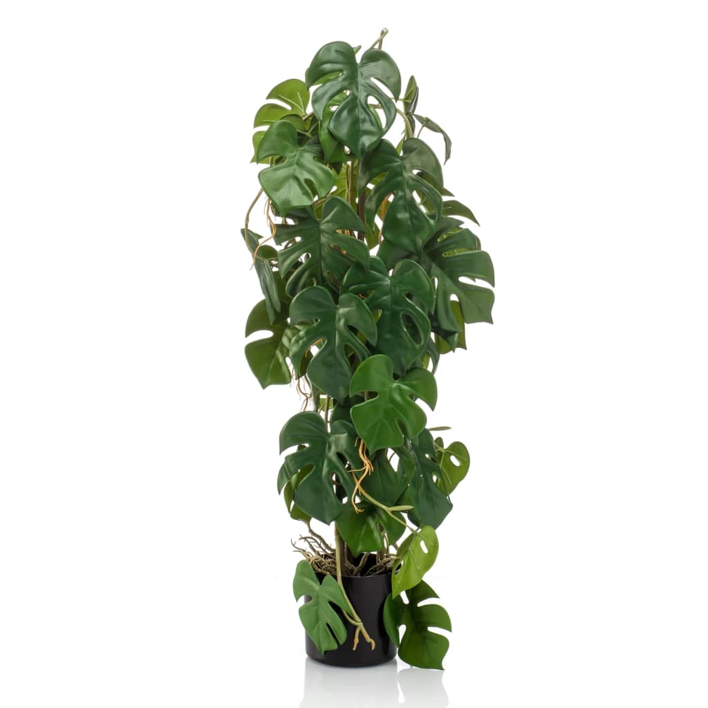 Smaragdgrüne künstliche Monstera im Topf, 75 cm