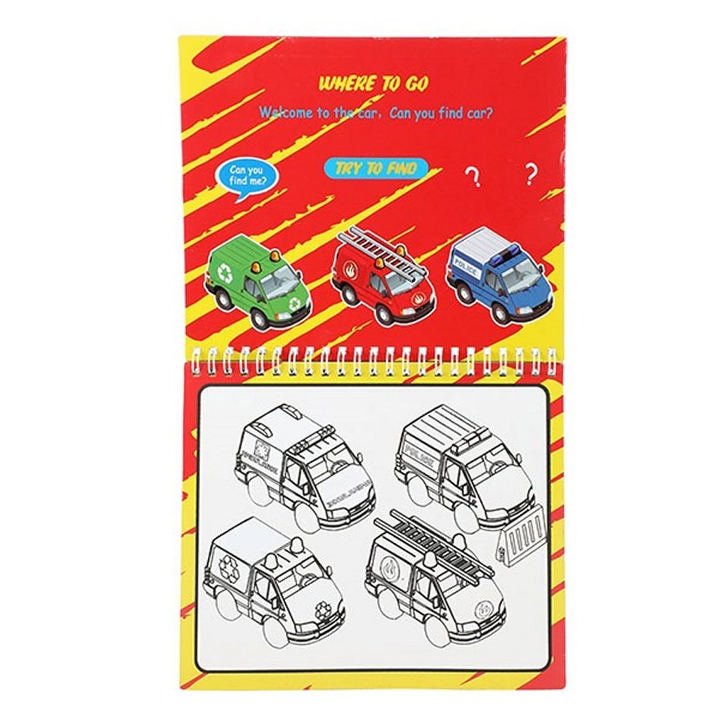 Toi-Toys Kreativitäts-Malset mit Wasserfahrzeug und Filzstift