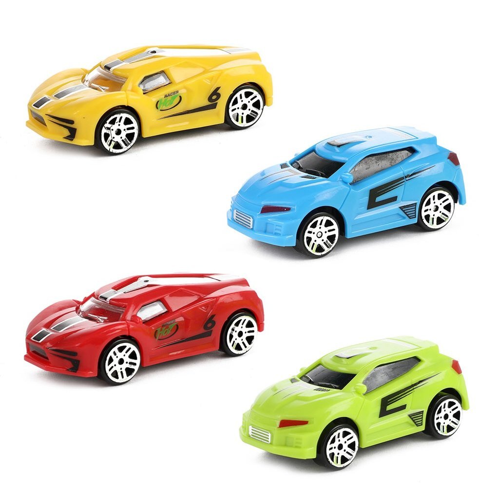 Turbo Racers Sammlerkoffer mit Autos und Spielmatte, 6-teilig.