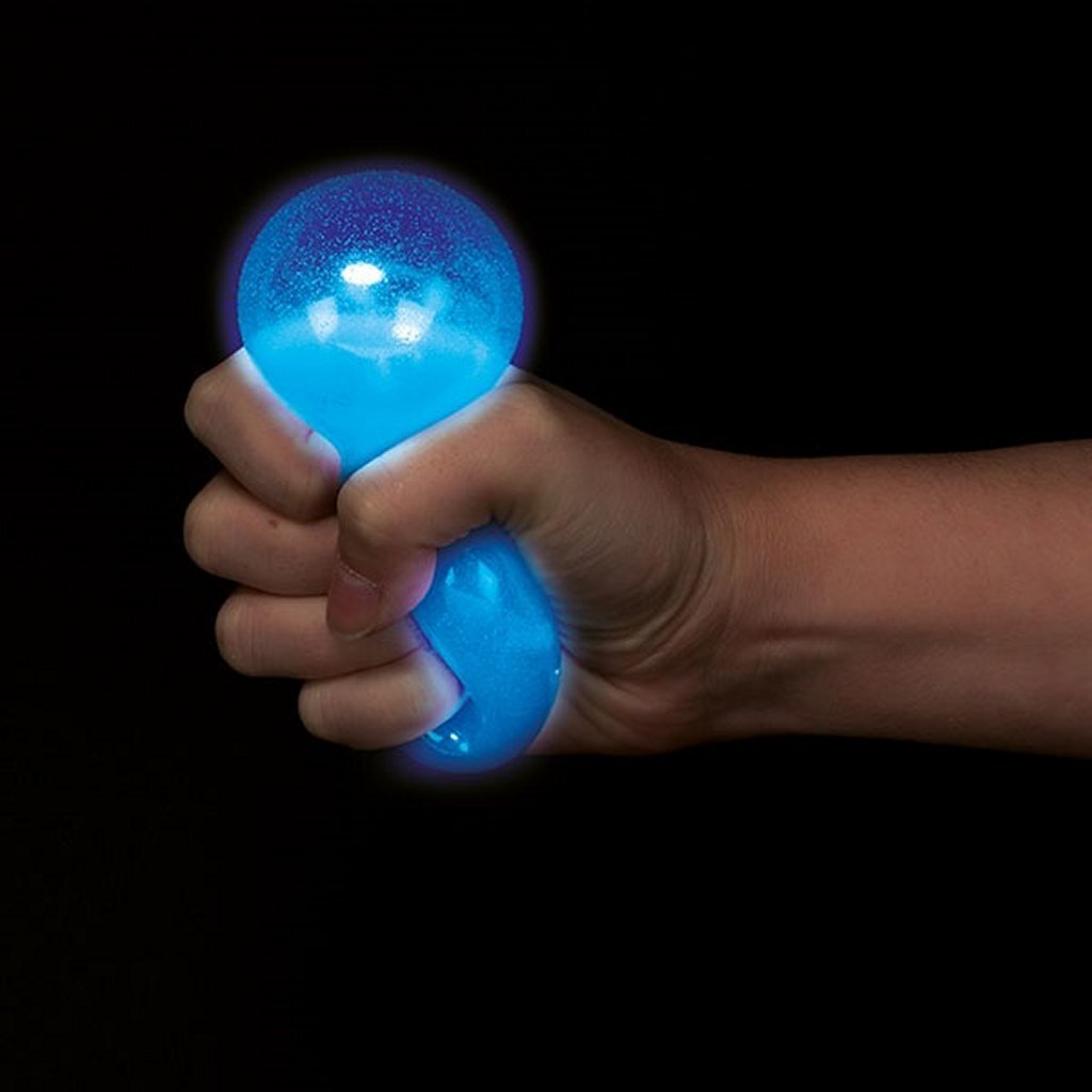 Toi-Toys Klebe-Dehnbälle, die im Dunkeln leuchten, 12 Stück