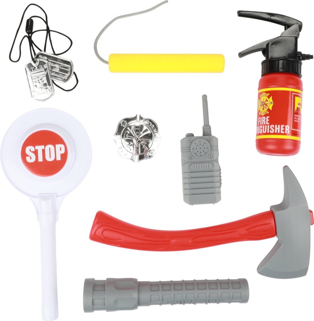 Toi-Toys Feuerwehrkoffer mit Zubehör, 25 x 16 x 6 cm