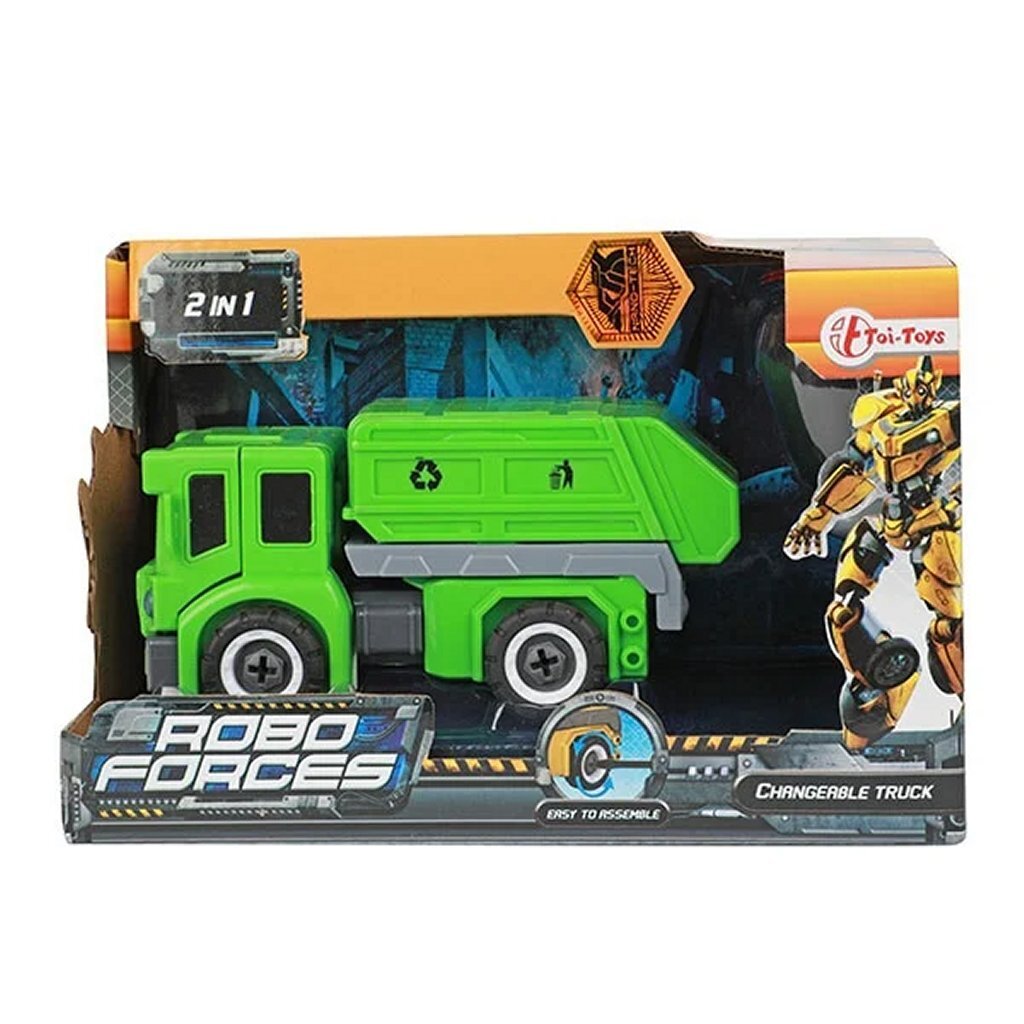 Toi-toys toi toys veranderrobot vuilniswagen