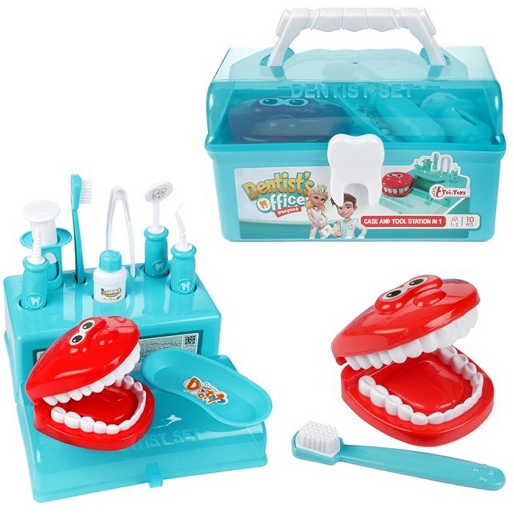 Toi-toys tandartskoffer met accessoires, 10dlg.