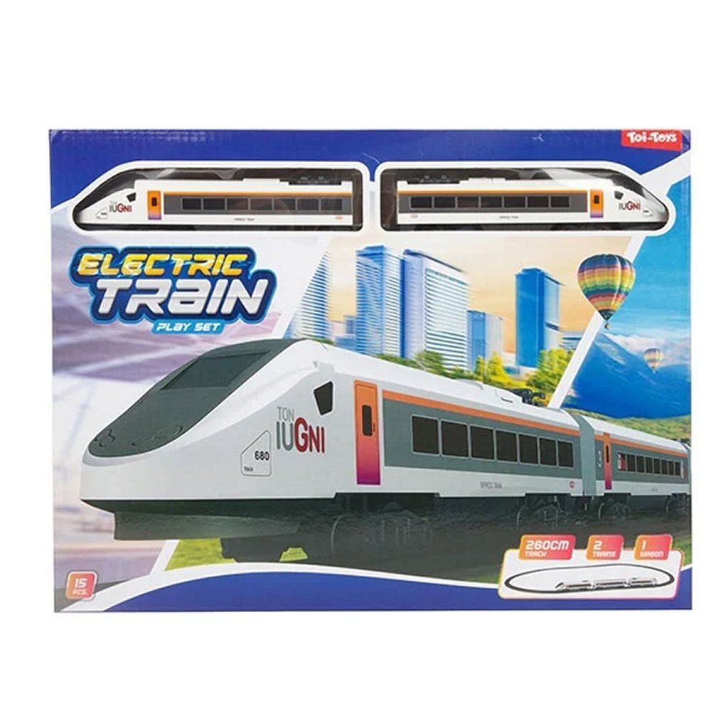 Toi-toys treinset elektrische high speed rails, 15dlg.