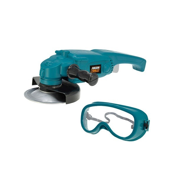 Winkelschleifer von Power Tools mit Schutzbrille