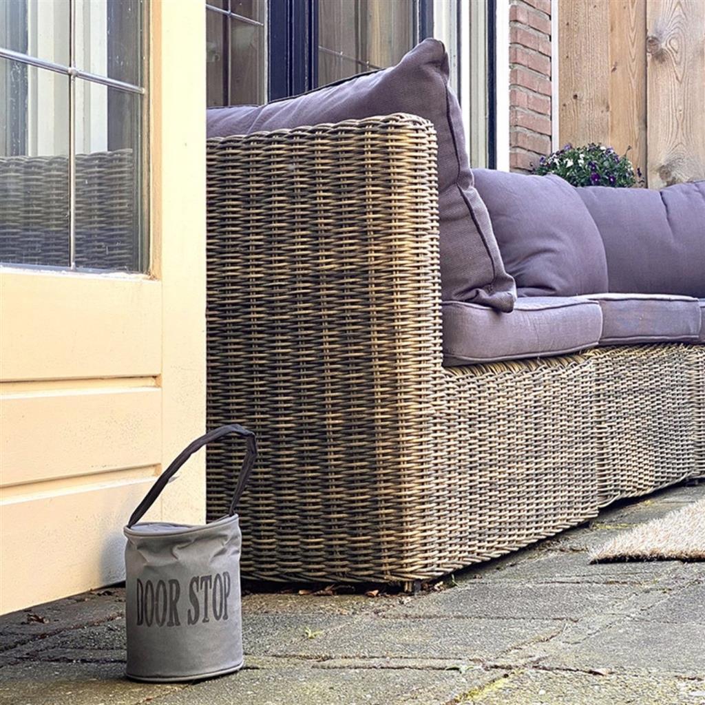 Esschert Design Türstopper mit Griff 13x27 cm grau