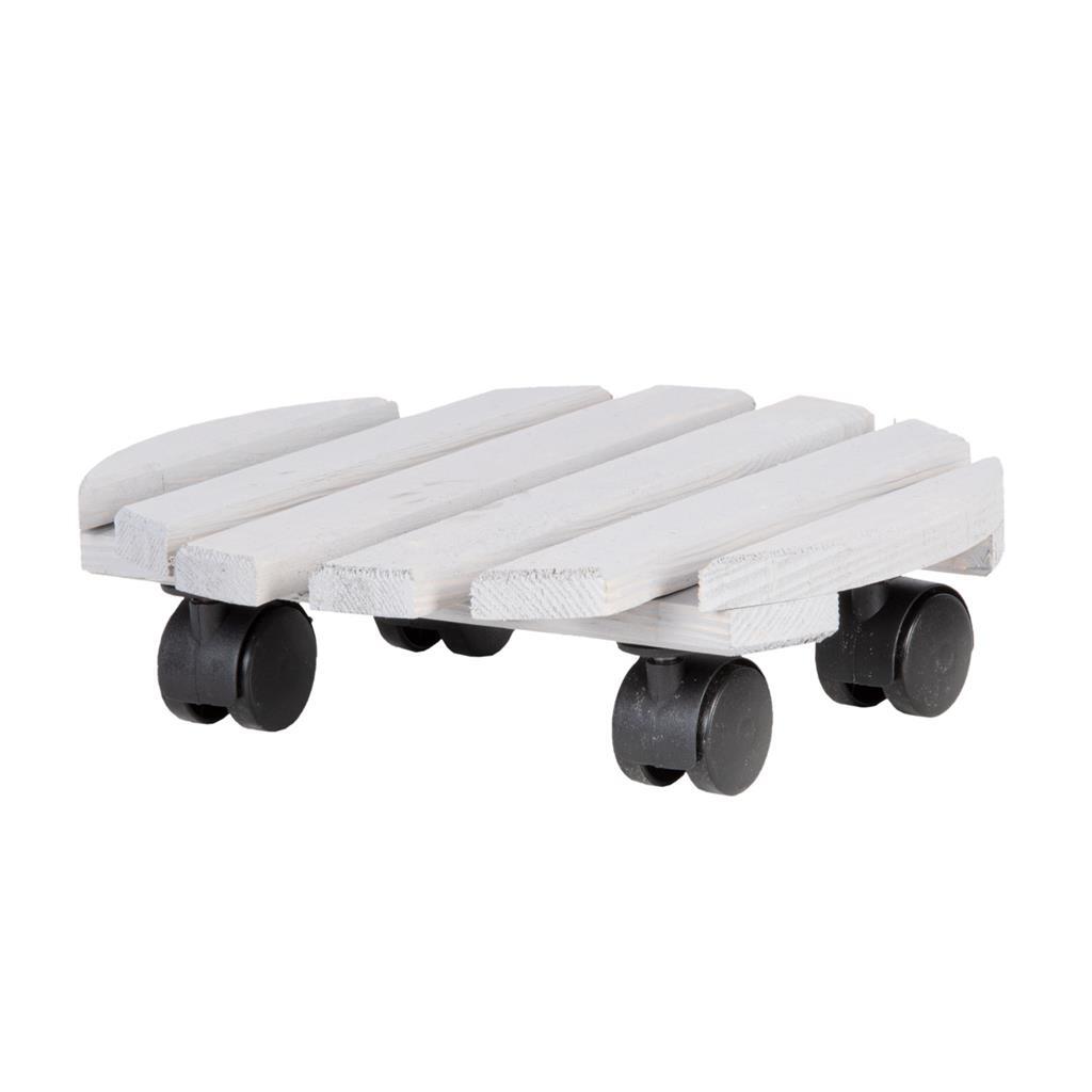 Trolley grijs rond outdoor | 4 stuks