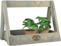 Esschert Design Pflanzenregal aus Holz, 29 x 39,2 x 28,9 cm, grau