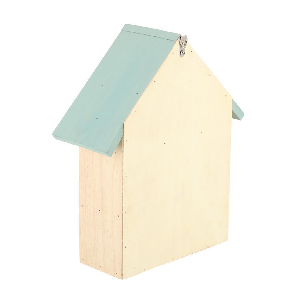 Esschert Design Insektenhotel aus Holz, 10 x 24 x 29 cm, Naturmintgrün