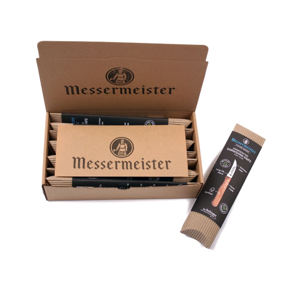 Solinger Messermeister Schälmesser, Edelstahl, Buchenholz