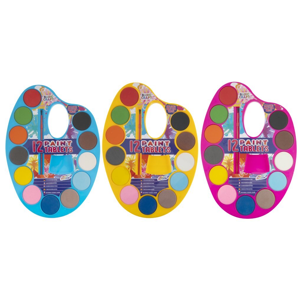 Grafix waterverfpalet 12 kleuren
