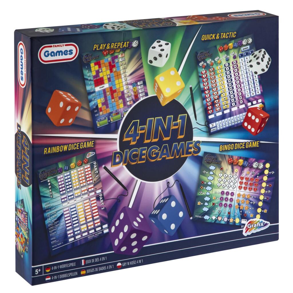 Creative craft group dobbelspellen combi-pack, 4-in-1