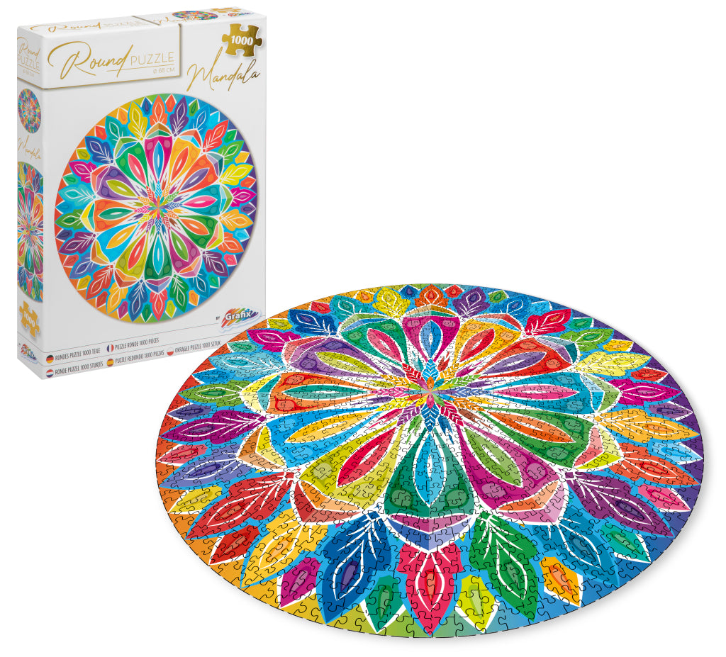 Grafix ronde puzzel mandala 1000 stukjes