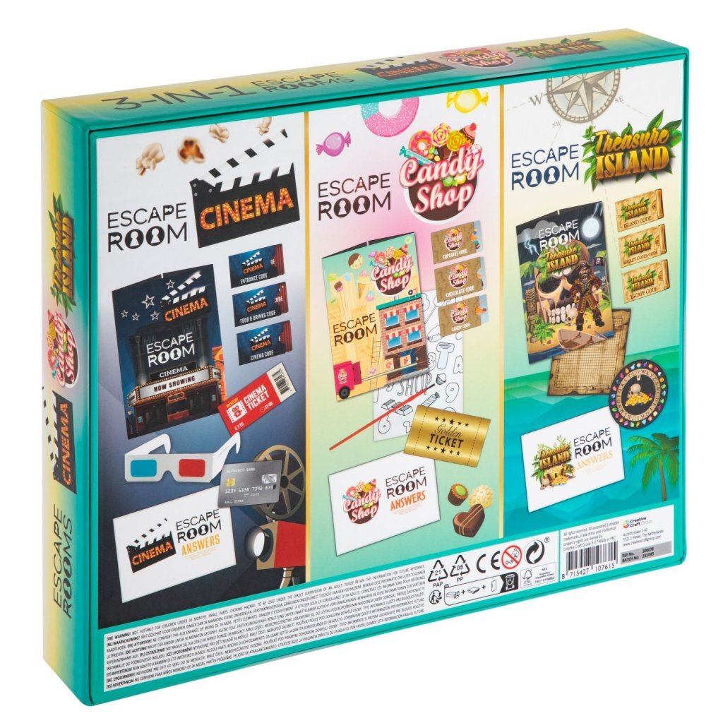 Creative Craft Group 3-in-1 Escape Room Escape Game