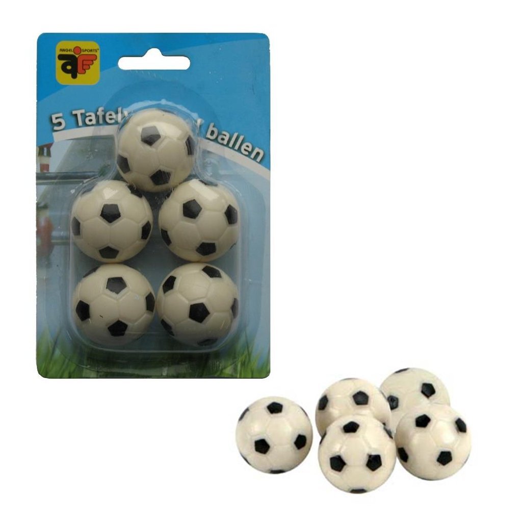 Engelhart tafelvoetbalballetjes zwart wit 5st
