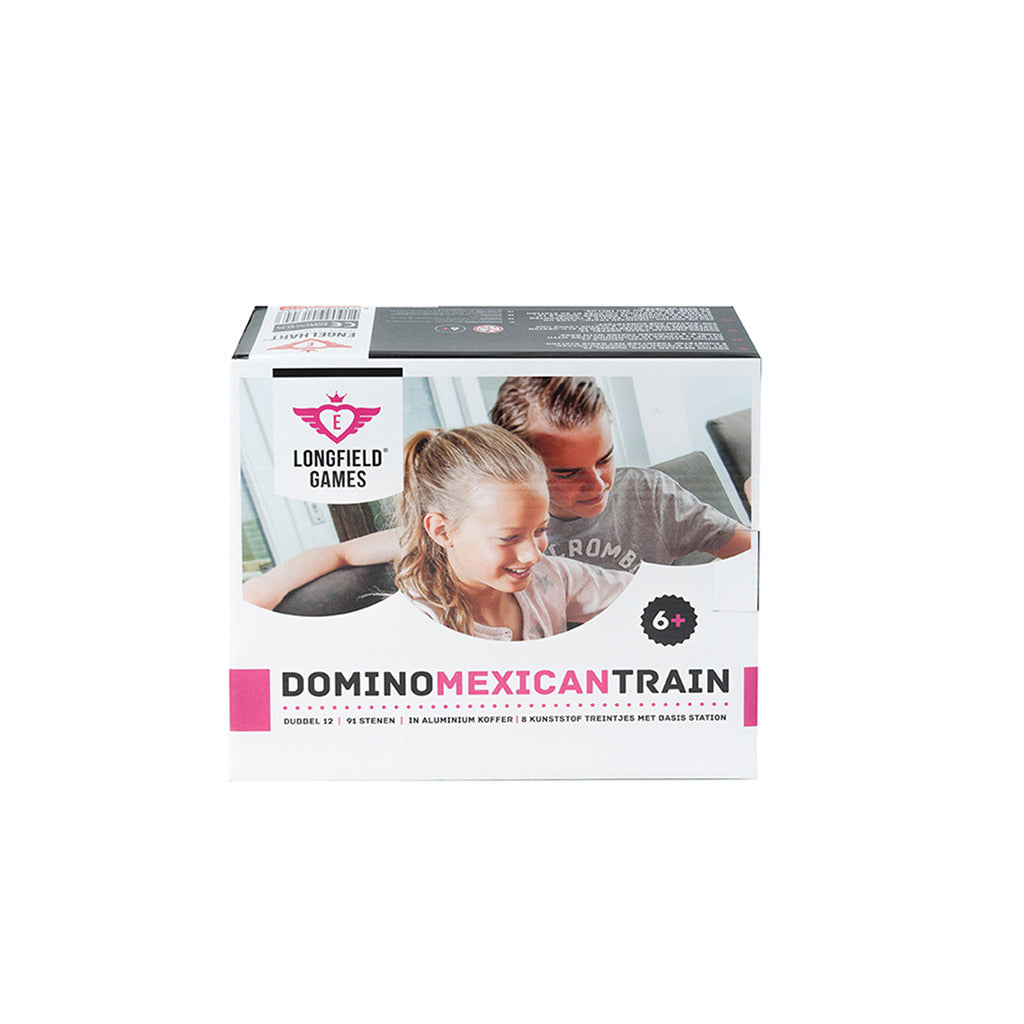 Domino Double 12 Mexican Train im Aluminiumkoffer