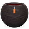 Capi capi blower pot nature rib spherical 40x32 cm black kblr270