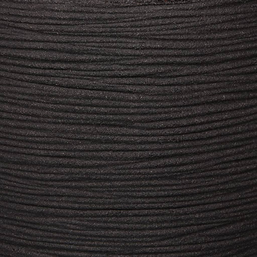 Capi capi blower pot nature rib spherical 40x32 cm black kblr270