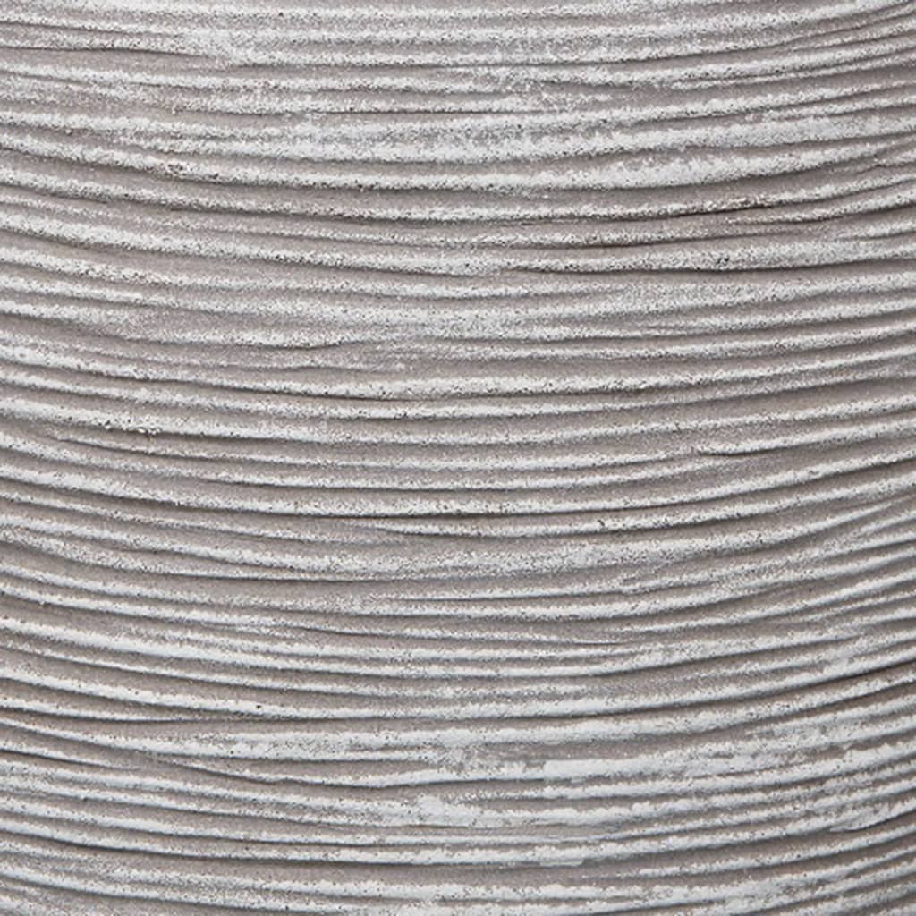Capi Blumentopf, Naturrippe, konisch, 42 x 38 cm, Elfenbein, kofi362
