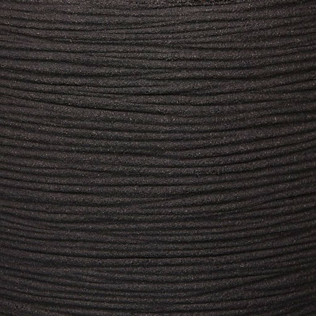 Capi Capi Blumentopf Natur Rib 54x52 cm Schwarz KBLR935