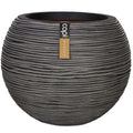 Capi Blumentopf Naturrippe Kugelförmig 40x32 cm Anthrazit Kofz270