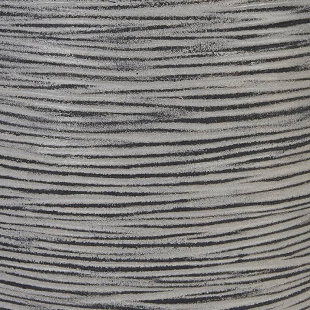 Capi Blumentopf Naturrippe Kugelförmig 40x32 cm Anthrazit Kofz270