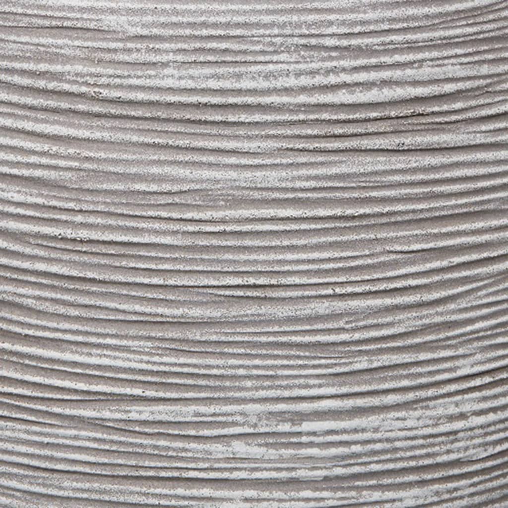 Capi plantenbak nature rib vierkant 50x50 cm ivoorkleurig