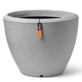 Capi Capi Blumentopf Arc Granit verjüngt klein 48x35 cm Elfenbeinfarbe