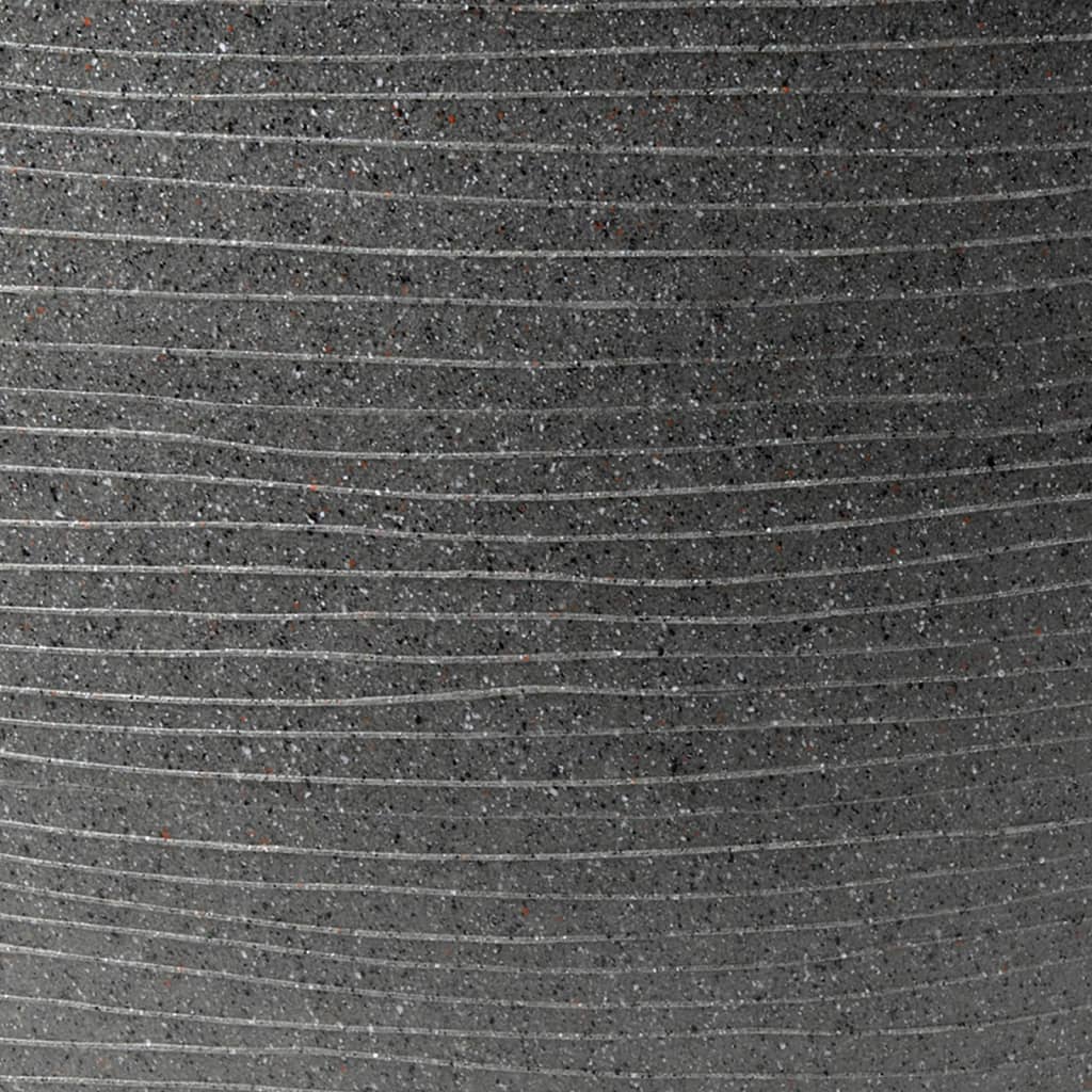 Capi Pflanzkübel, rechteckig, aus Granit, 60 x 35 x 40 cm, anthrazitfarben
