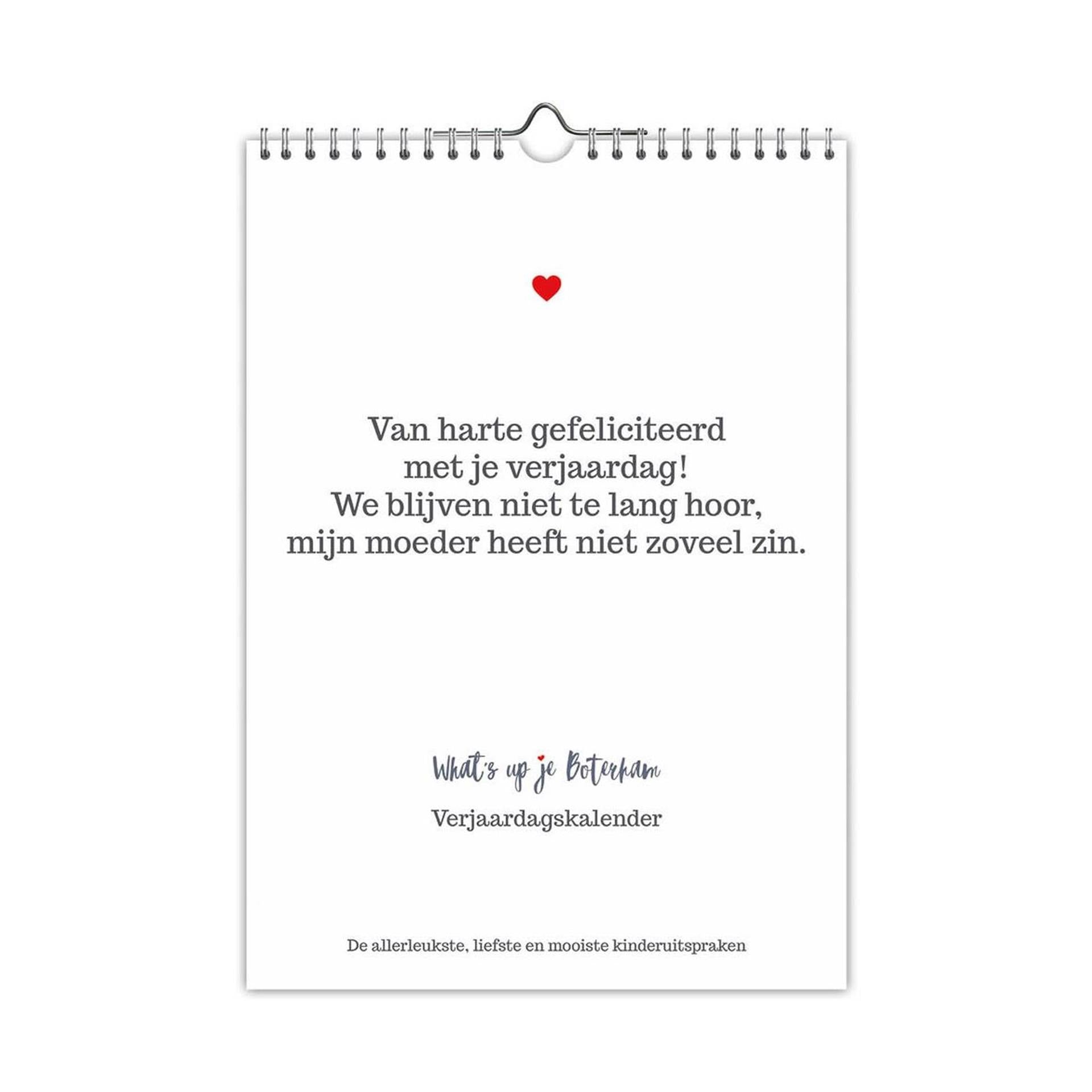 Comello verjaardagskalender whats up je boterham