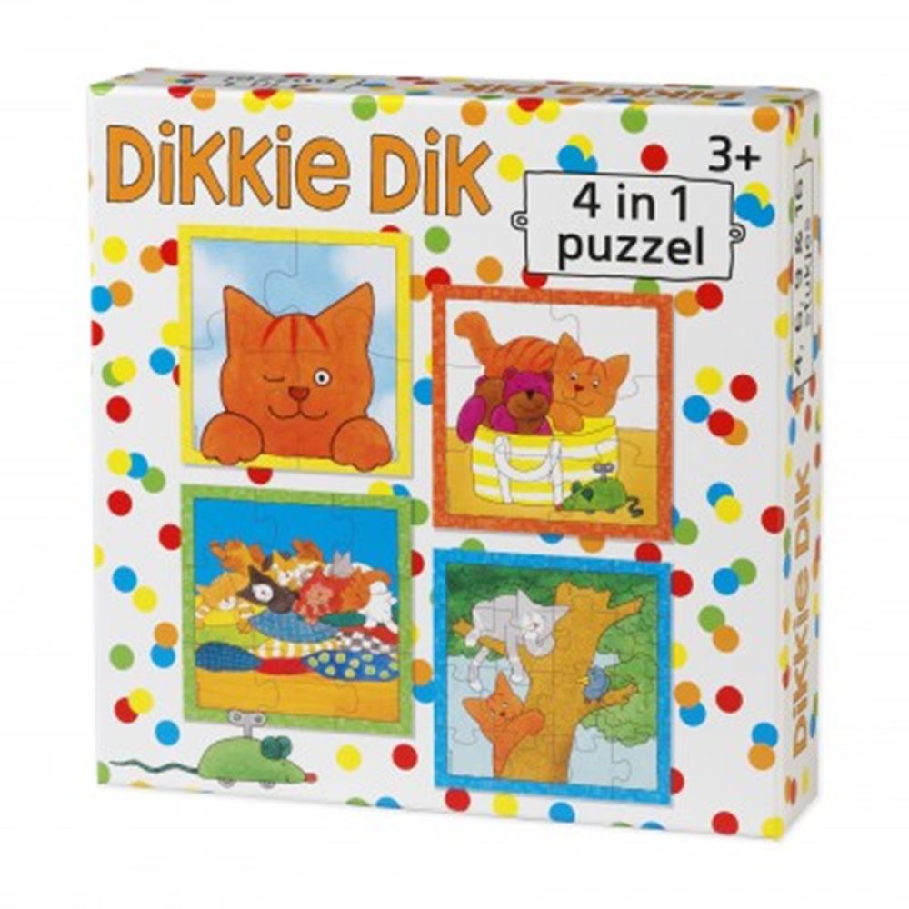 Bambolino Toys Dikkie Dik Puzzle, 4in1
