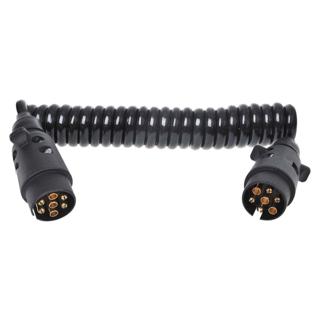 ProPlus Spiralkabel mit 2x7-poligem Stecker, 3 m