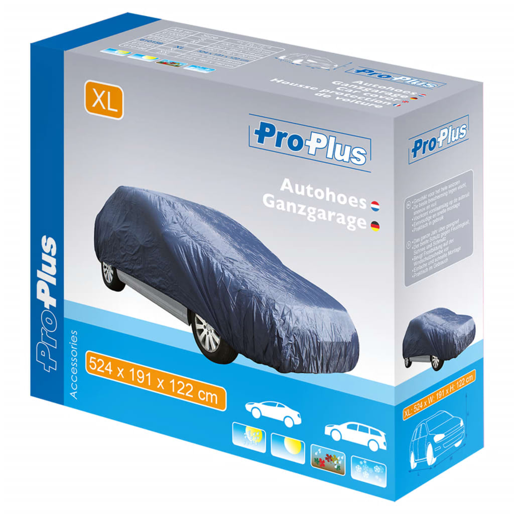 ProPlus Autoabdeckung XL 524 x 191 x 122 cm, dunkelblau