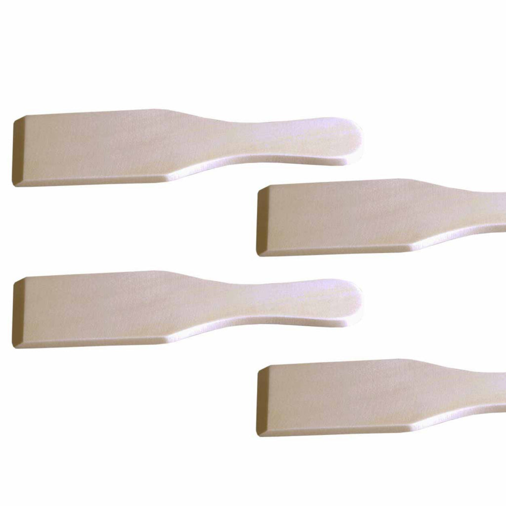 Kitchen tools houten gourmetspatels 4 stuks